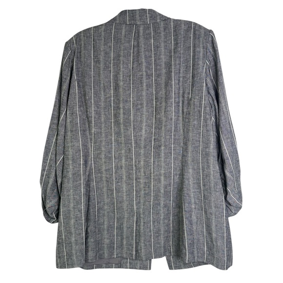 Lane Bryant NWT The Bryant Blazer Pinstripe Gray Plus Size 24 Career Business - Picture 7 of 16